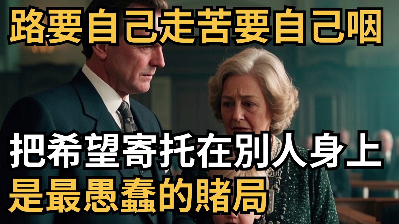路要自己走，苦要自己喫：把希望寄託在別人身上，是最愚蠢的賭局【心理造夢坊】#心理學 #心理 #心理分析 #识人术 #希望