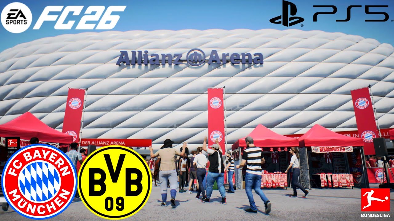 FC 26 - АУТЕНТИЧНЫЙ ГЕЙМПЛЕЙ - FC BAYERN MUNICH VS BORUSSIA DORTMUND - BUNDELSLIGA TV 25/26