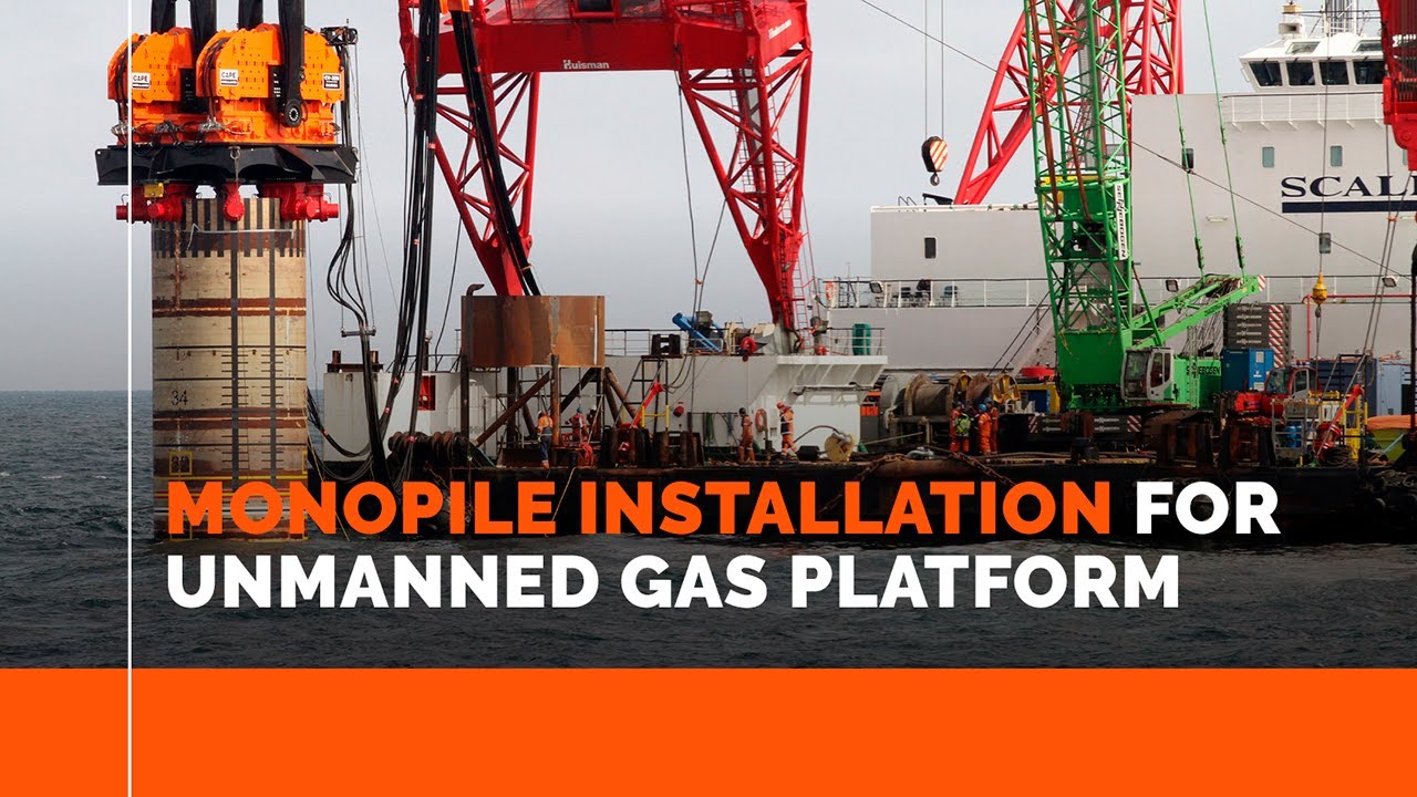 MONOPILE INSTALLATION FOR UNMANNED GAS PLATFORM