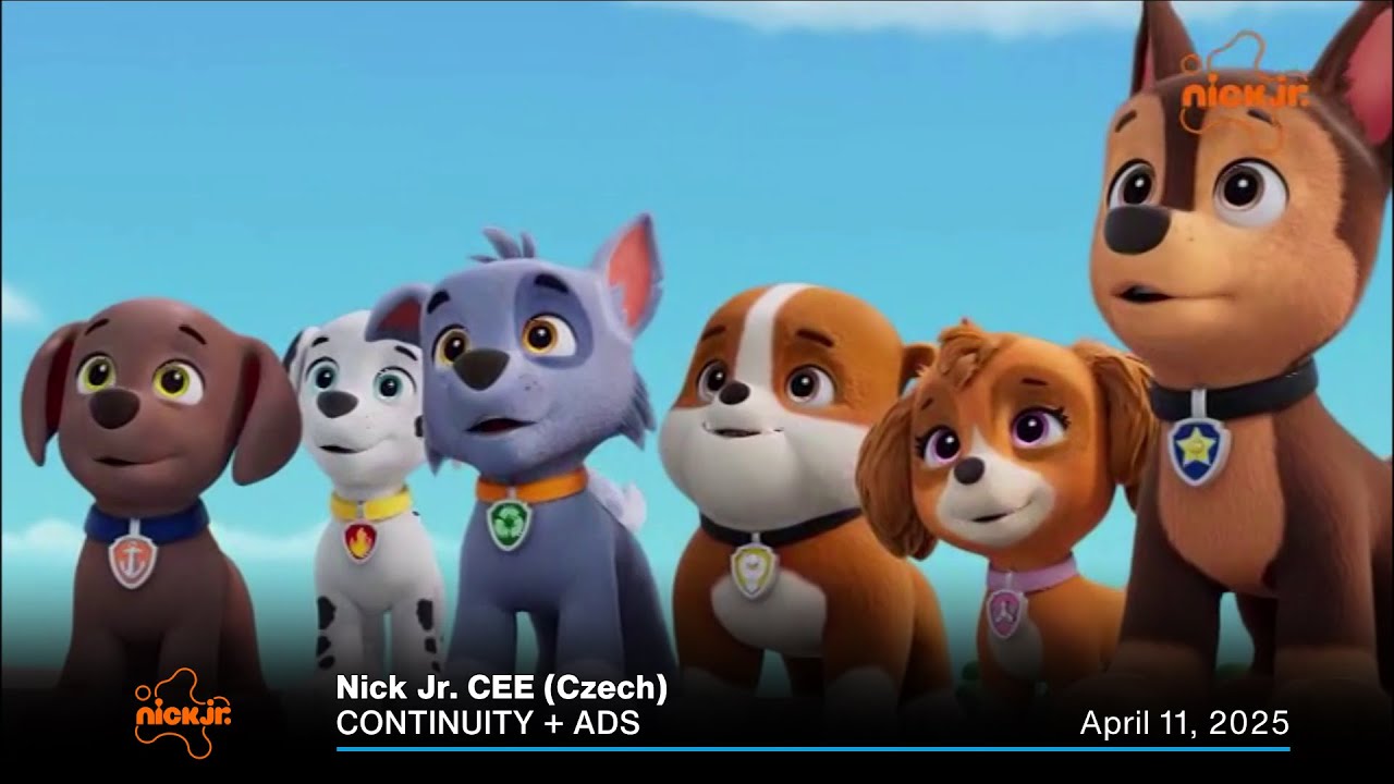 Nick Jr. CEE (Czech) continuity + ads | April 11, 2025 •Nick Jr. CEE (Czech) reklama |11. dubna 2025