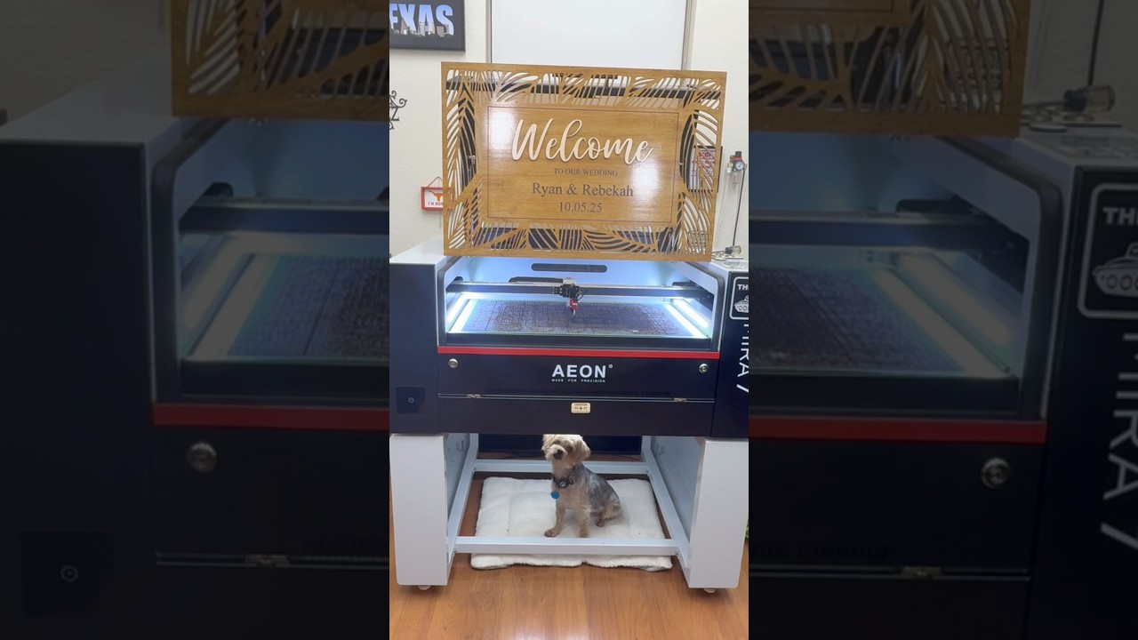 Making a BIG Sign on my AEON Mira 7 Laser - 