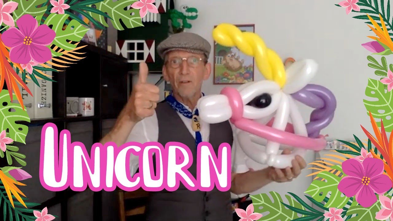 Unicorn hoed - Ballonworkshop | de Haagse ballonnenboer (balloon hat) Easy balloon figures to make