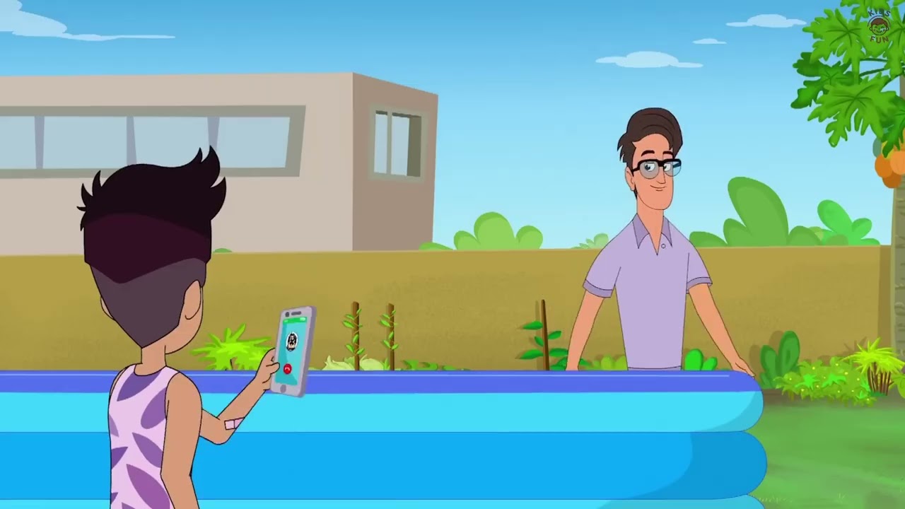 Garmi me pool party chikoo bunty funny cartoon