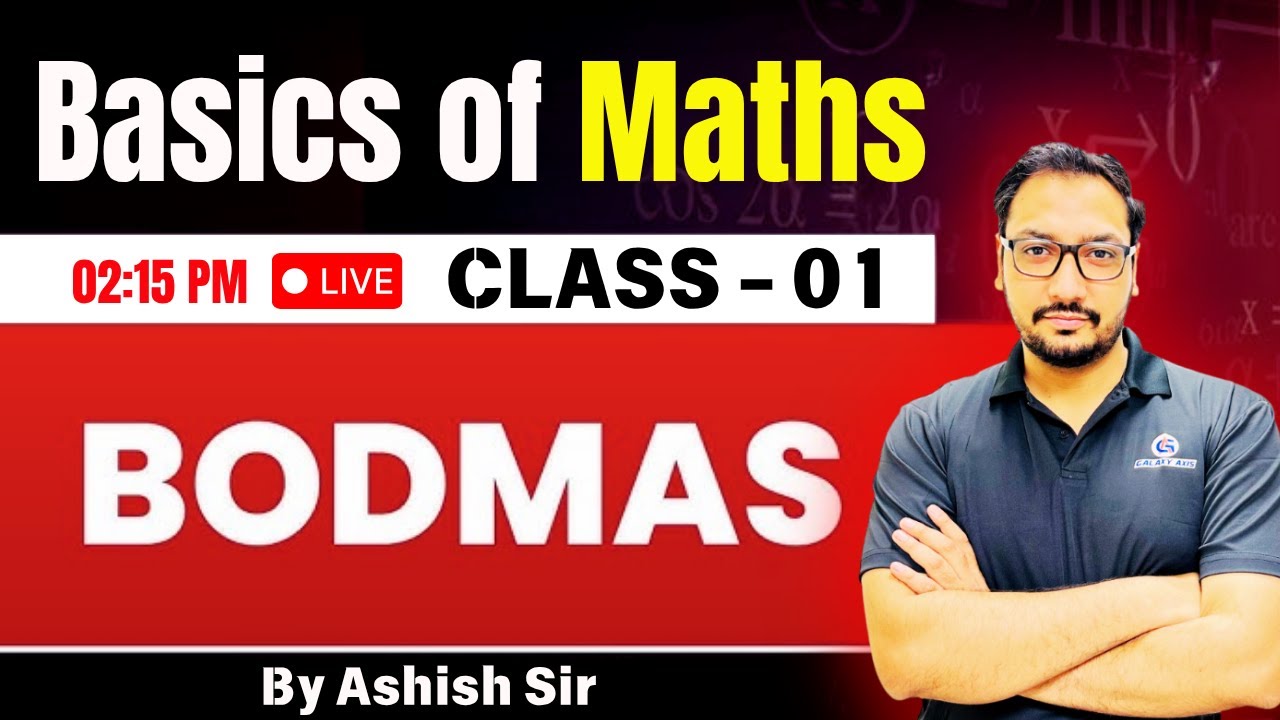 BODMAS Full Concept | Basics of Maths | by Ashish Sir | Galaxy Axis  | HCET | SSC | CET #reasoning