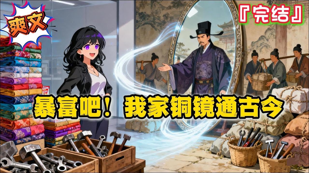 完结《暴富吧！我家铜镜通古今》靠着镜子，他在古代凭我给的货，从皇商千家被赶出来的野种，逆袭成古代第一首富。我托他的福，文玩玉器，随手一件就让我秒变亿万富豪… #种田 #古代言情 #穿越 #小说 #空间