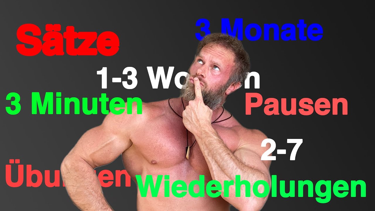 ALLE KENNZAHLEN im BODYBUILDING! WIEVIEL? WIE LANGE? WIE OFT?