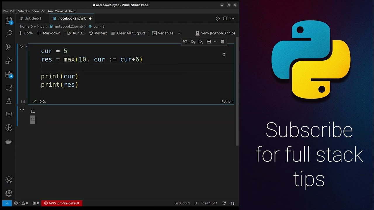 Python Walrus Operator Example