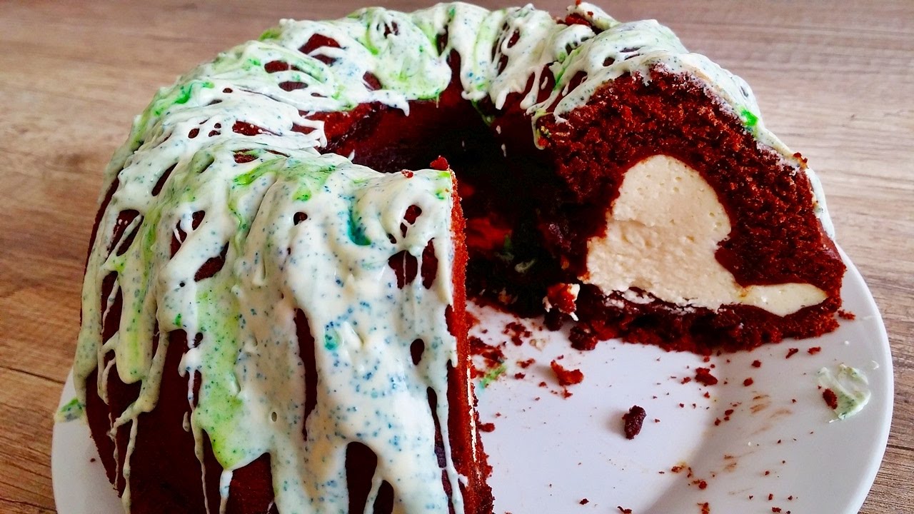 Rezept: Schokoladen-Gugelhupf mit Käsekuchen-Füllung / Schokokuchen mit Cheesecakefüllung