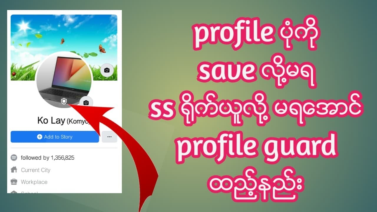 profile ပုံကို အျခားလူေတြ save , ss ရိုက္ယူလို႔မရေအာင္ျပဳလုပ္နည္း