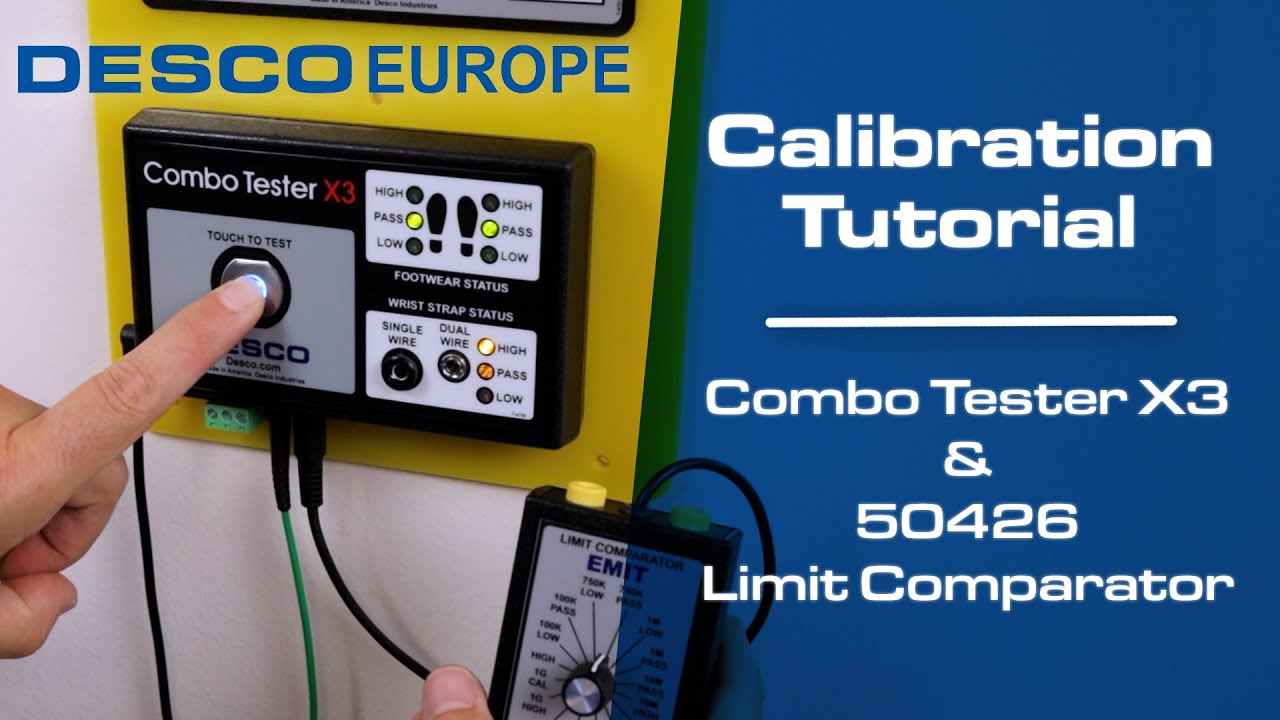 Combo Tester X3 & 50426 Limit Comparator Calibration Tutorial | Desco Europe