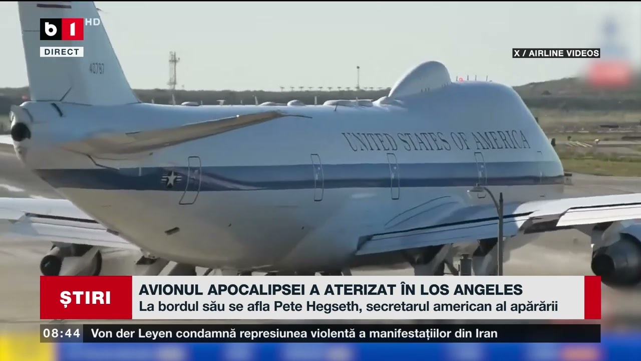 AVIONUL APOCALIPSEI A ATERIZAT &Icirc;N LOS ANGELES_Știri B1TV_11 ian. 2026