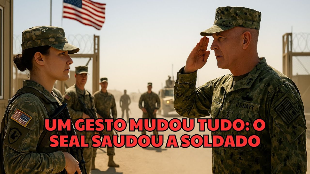 Ela tinha sido designada apenas para o portão — até que um comandante SEAL a saudou primeiro.