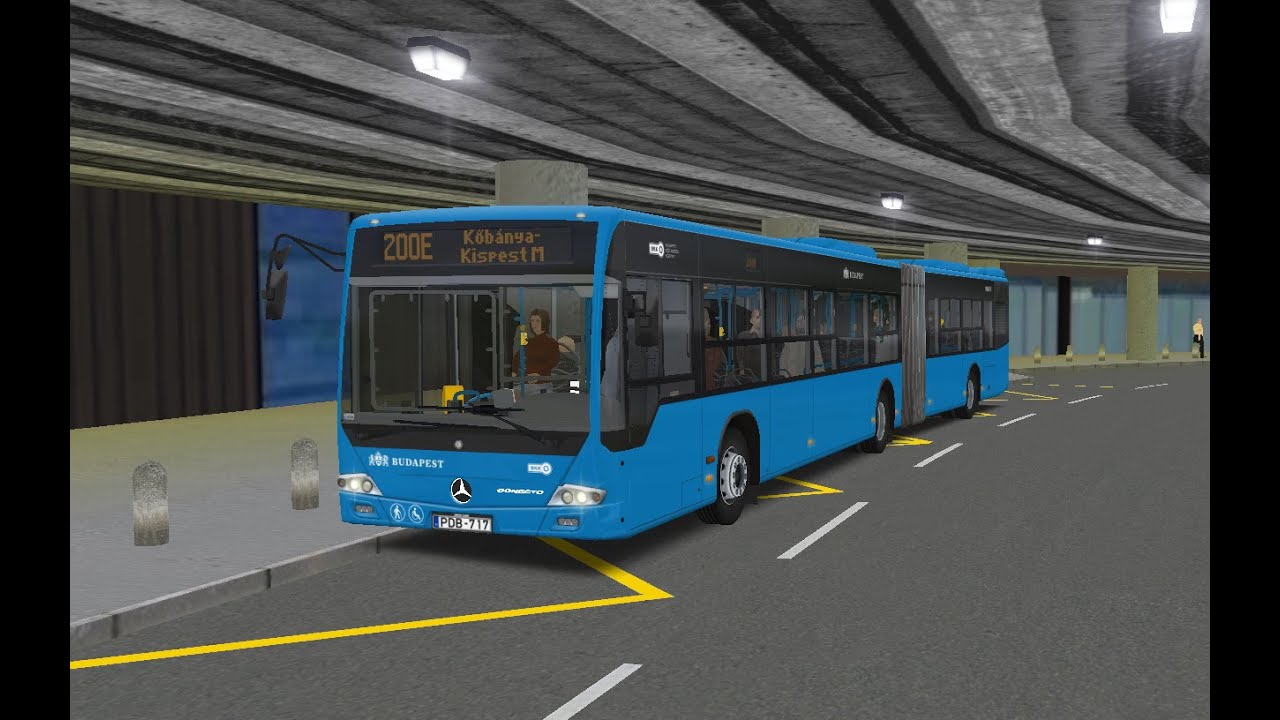 [OMSI 2] L 200E Liszt Ferenc Airport - Kőbánya-Kispest, Mercedes-Benz O345G Conecto, Délpest 5.0