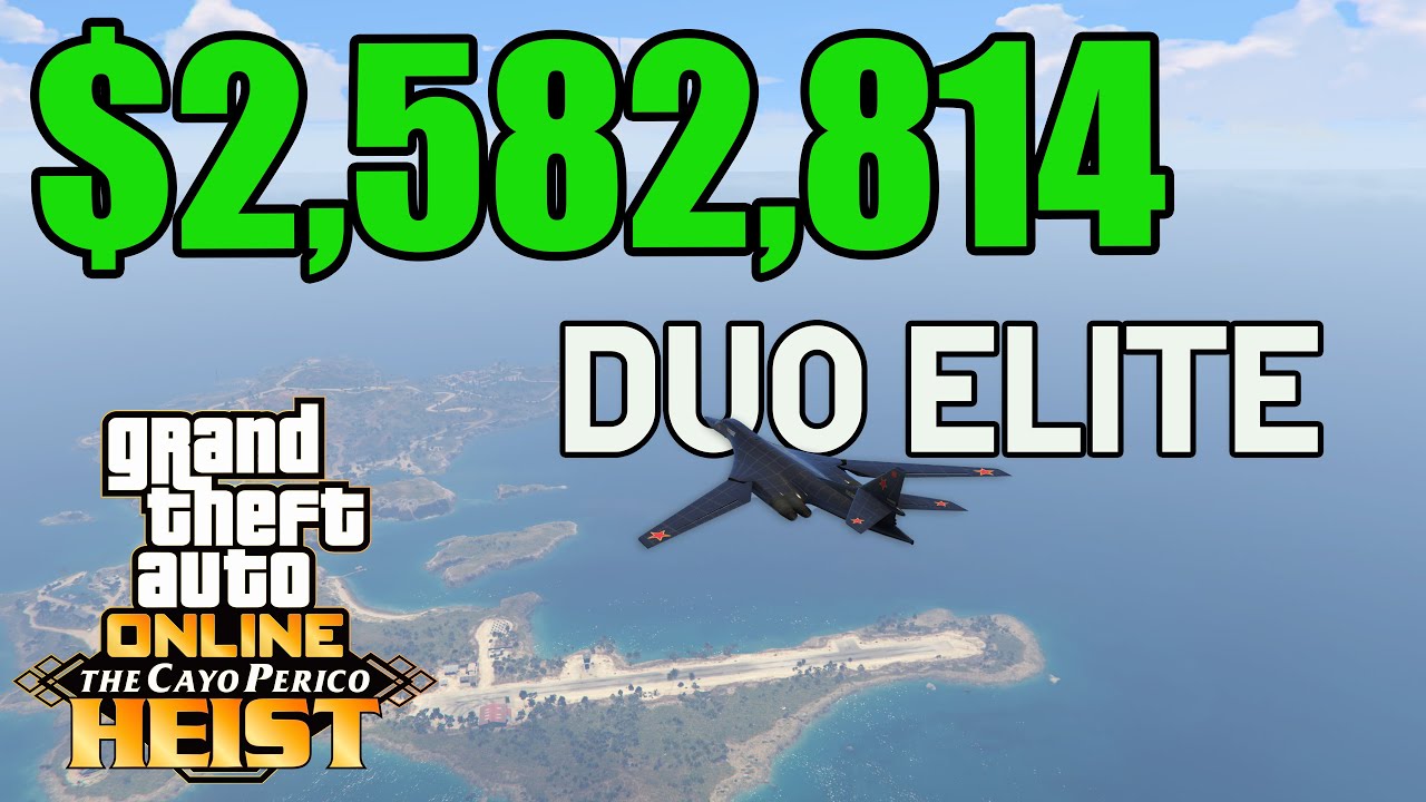 GTA Online Cayo Perico Heist- Alkonost Approach DUO ELITE $2,582,814