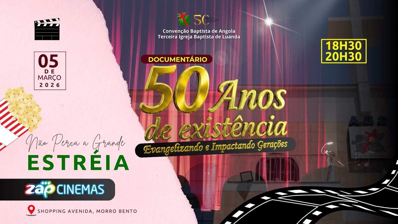 Trailer Oficial | 50 Anos da Terceira Igreja Baptista de Luanda (TIBL)