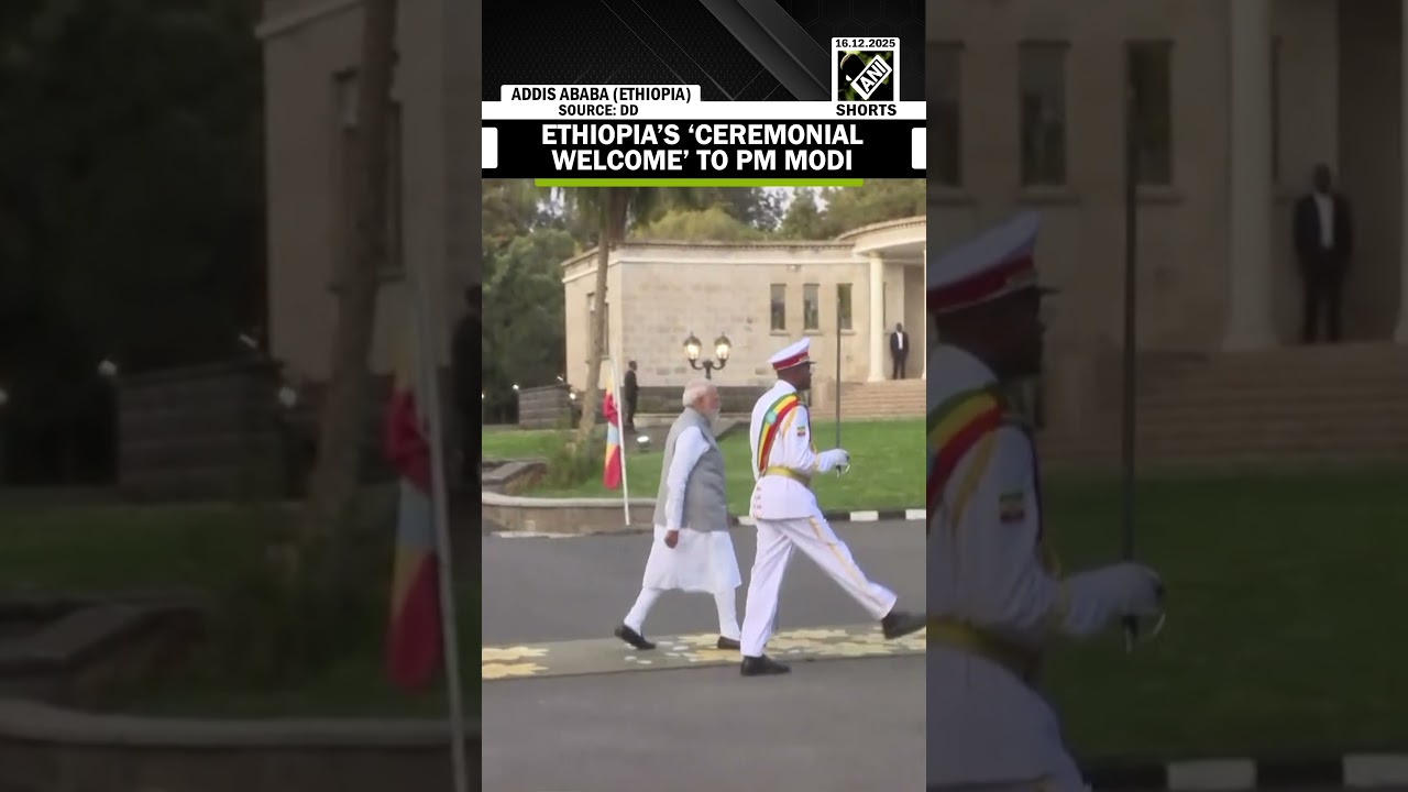 PM Narendra Modi receives ceremonial welcome at Ethiopian National Palace in Addis Ababa