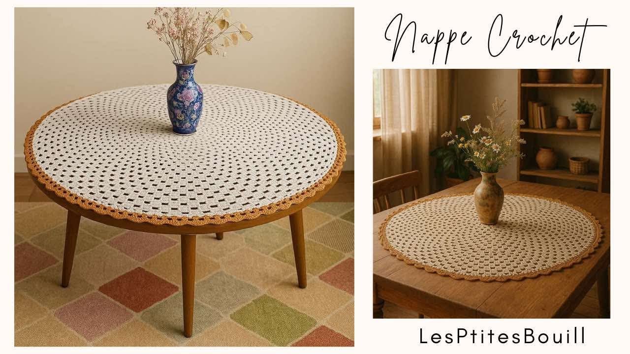 Comment faire une nappe au crochet #loupassion #crochet #crochetdebutant #handmade #diy