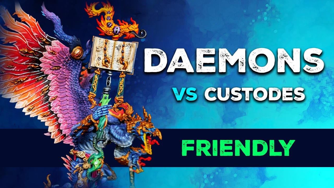 DAEMONS VS CUSTODES | WARHAMMER 40K BATTLE REPORT