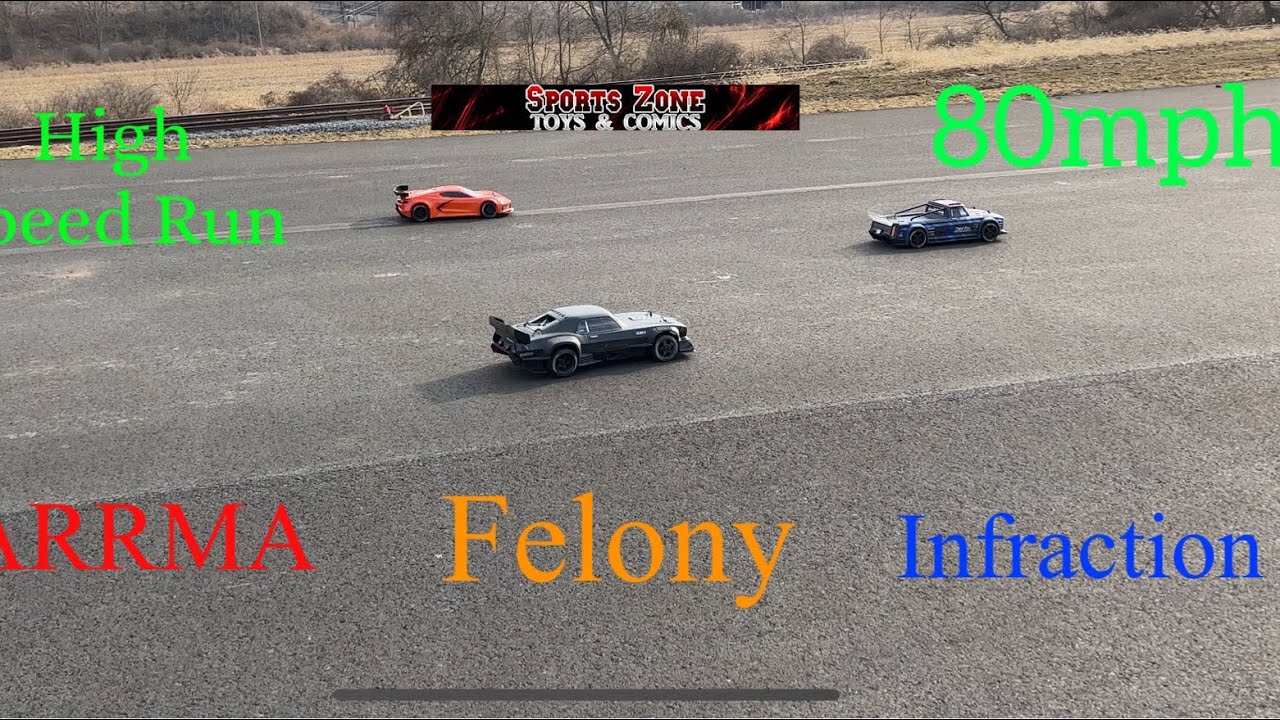 ARRMA Felony Infraction High Speed Run and Bash