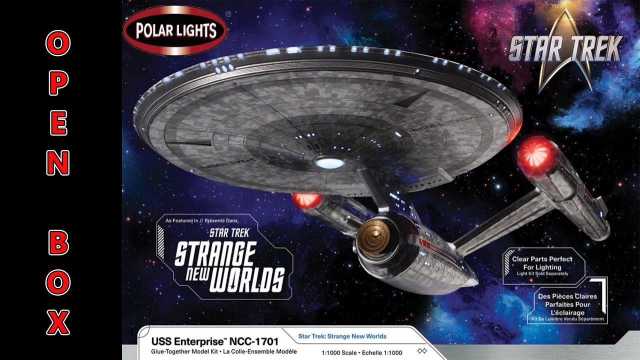 Star Trek USS ENTERPRISE from STRANGE NEW WORLDS Scale Model Kit by Polar Lights