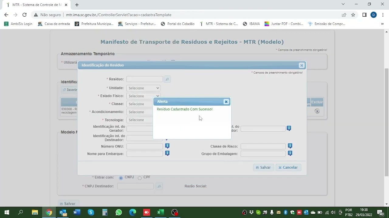 MTR IMA UTILIZANDO MODELO