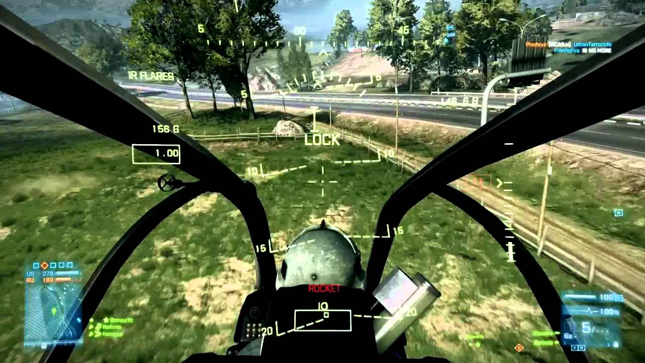 Battlefield 3 Flying Low: Helicopter Pilot Live Caspian Border