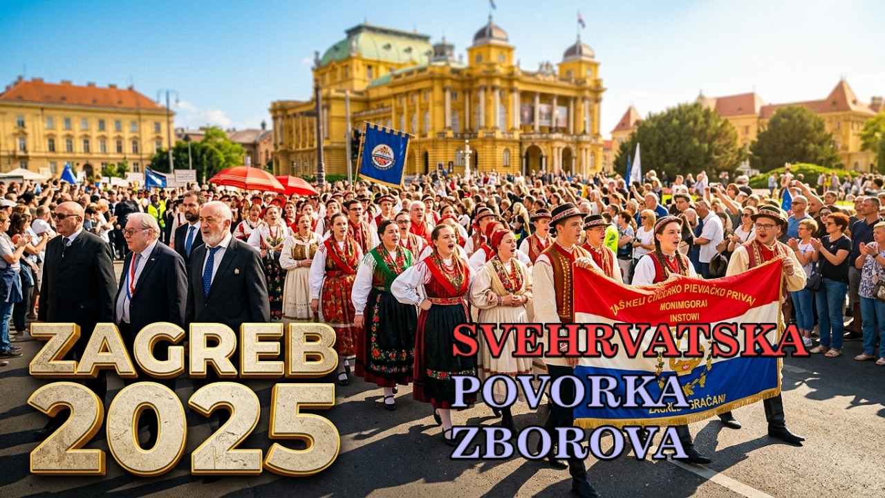 SVEHRVATSKA ZBORSKA POVORKA ZAGREB 24. 5. 2025.- 1100 GODINA HRVATSKOGA KRALJEVSTVA -
