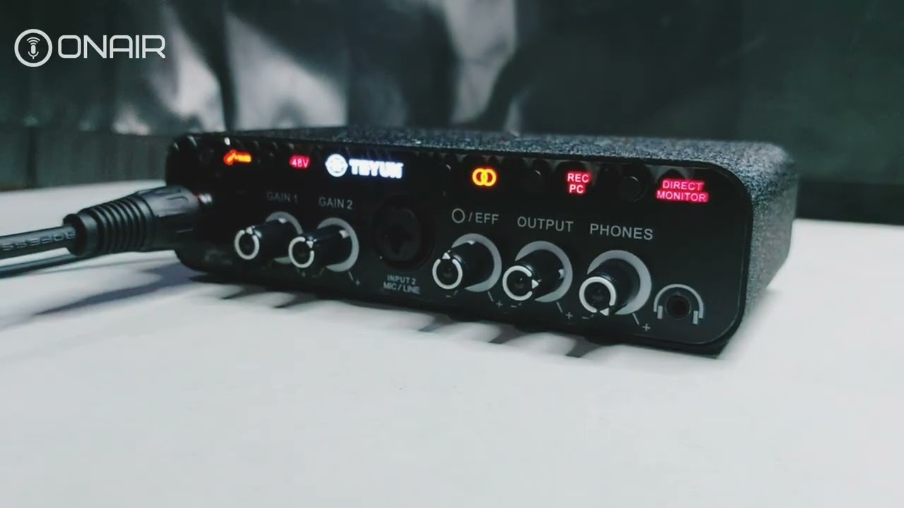 TEYUN Q-26 Audio Interface 32Bit/384Khz with Reverb Function and OTG