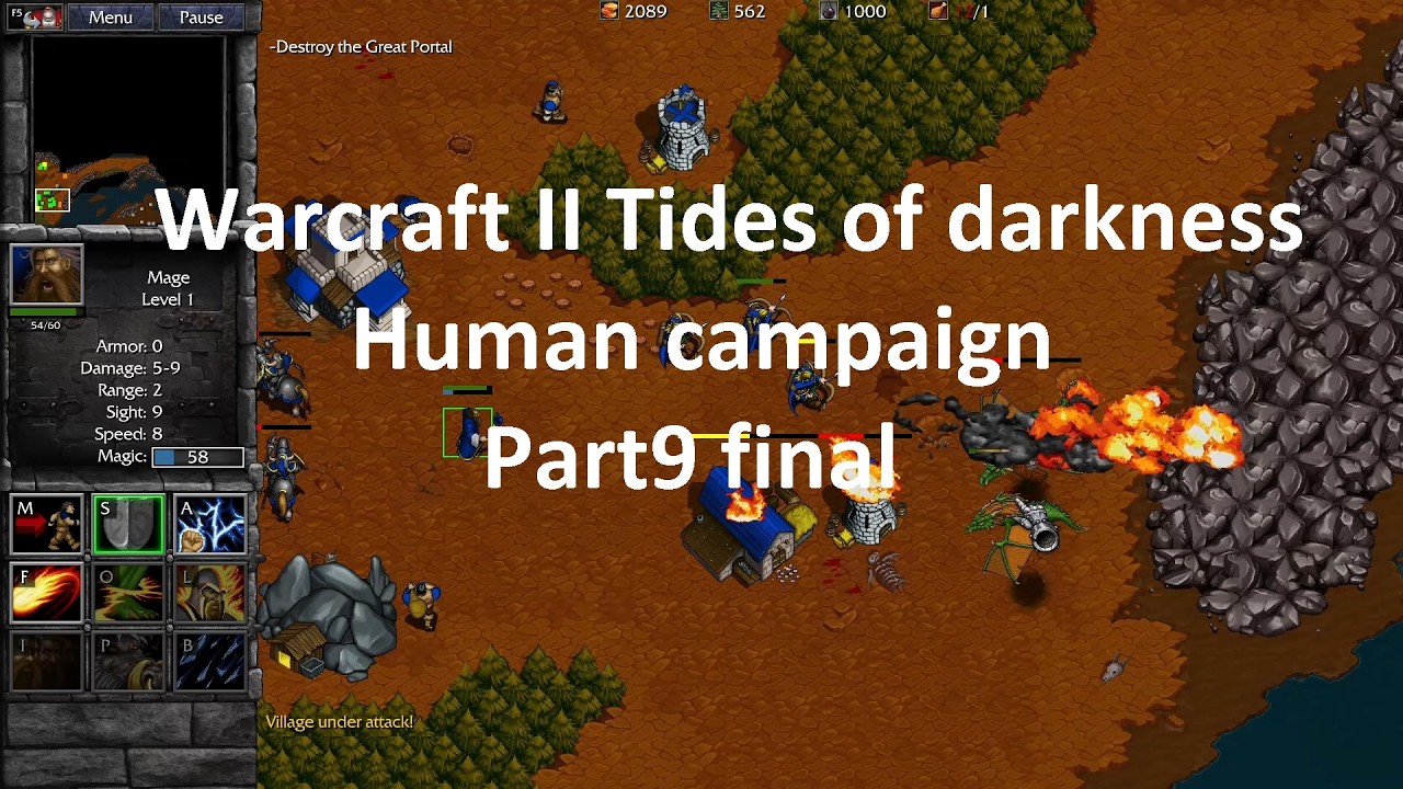 Lets play Warcraft 2 Remastered: Human campaign Tides Of Darkness part 9 final
