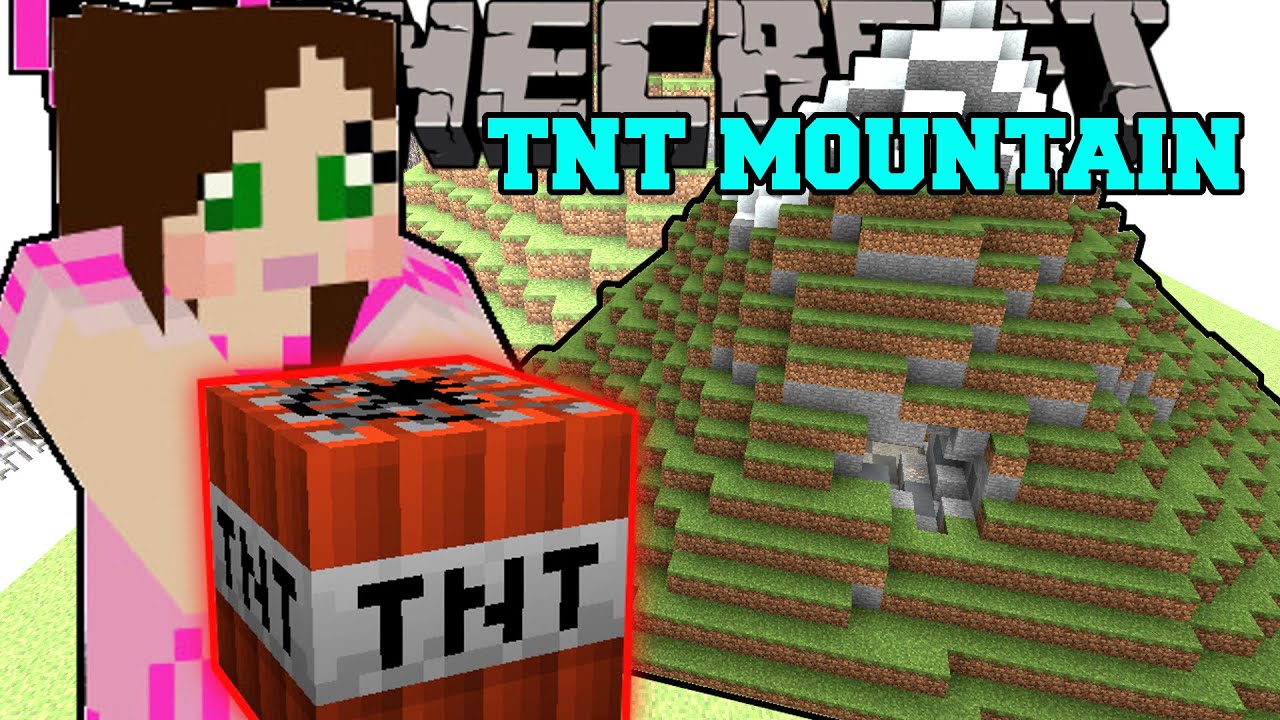 Minecraft: ГОРЫ ТНТ! ТОТАЛЬНЫЙ ДОМОВОЙ ВЗРЫВ — Мини-игра
