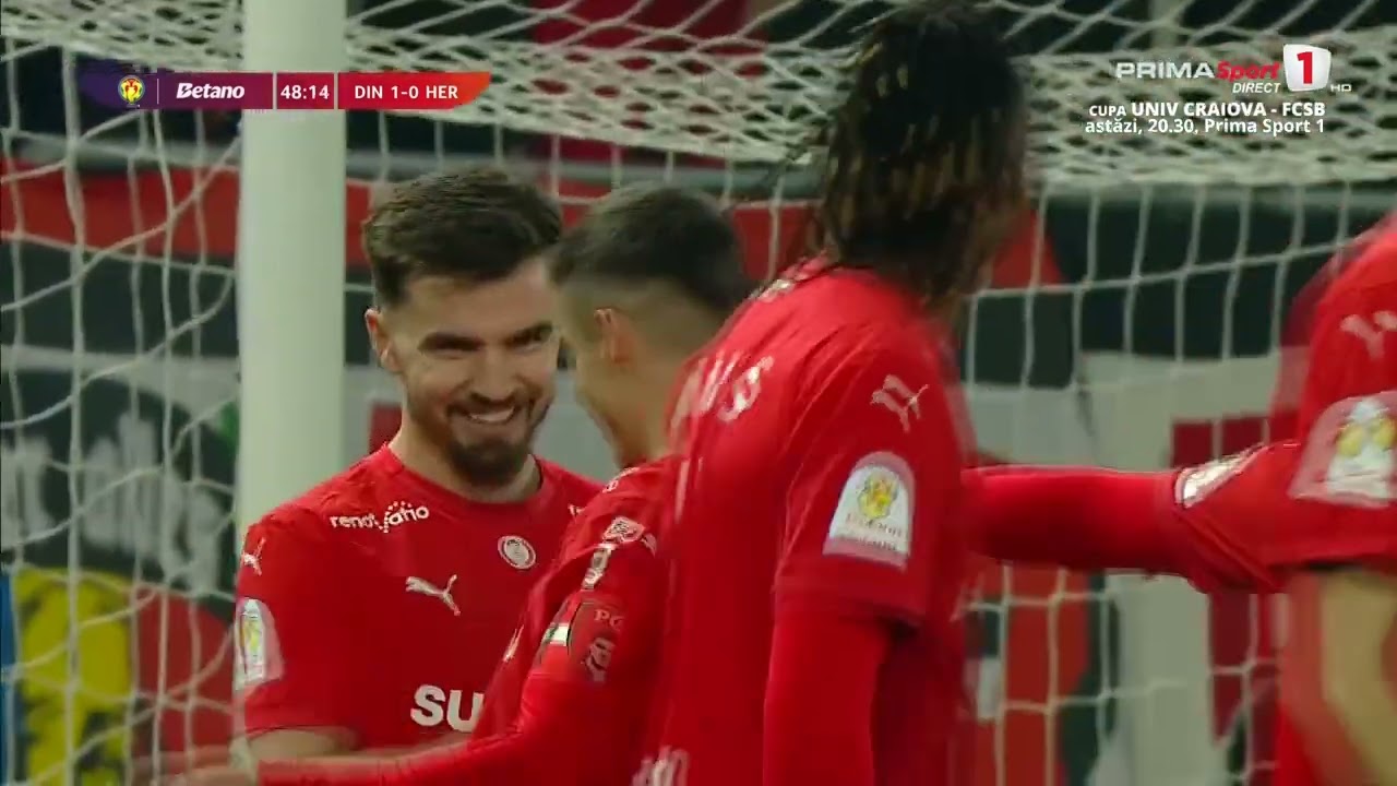 REZUMAT: Dinamo - Hermannstadt 2-0. Ambele echipe se califică în sferturile Cupei României