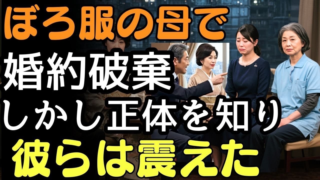 ぼろ服の母を理由に婚約破棄…正体を知り震えた  人生の教訓