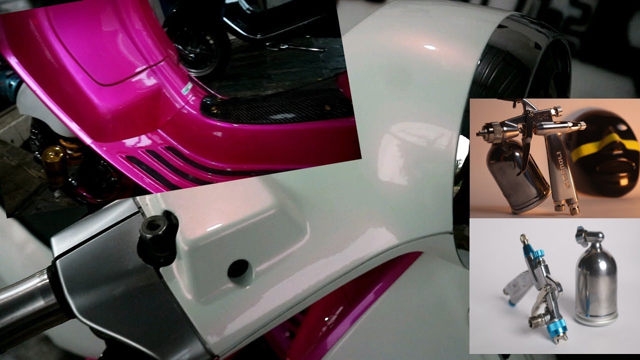 upgarade spraygun!! repaint vespa matic