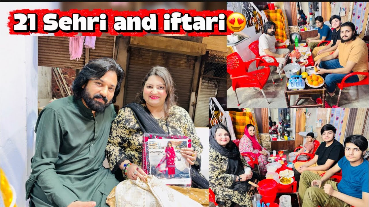 21th Sehri and Iftari 😋Asifa ne Ki Apni Shopping 🛍️ 🛒😍