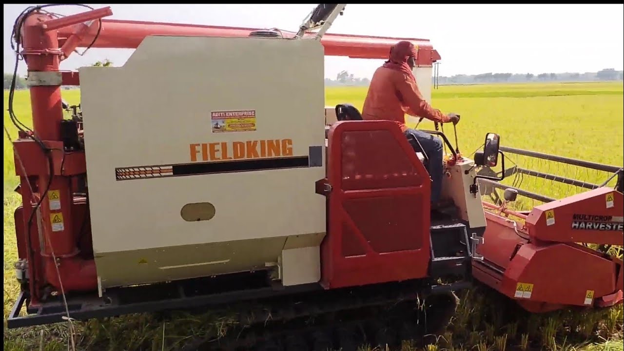 Farmers Choice Machine Field King Combine Harvester Machine New Model 2022|| Chain Harvest Machine||