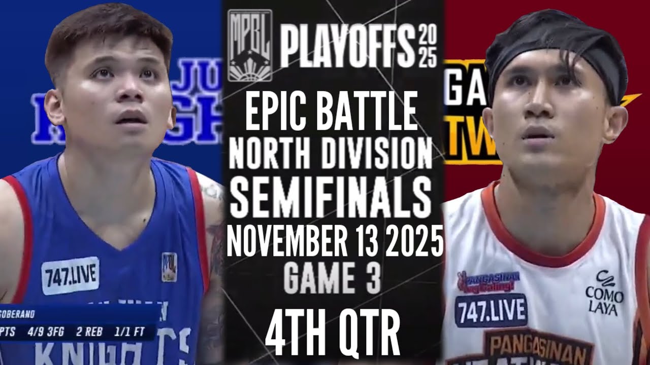 MPBL2025 PLAYOFFS PANGASINAN VS SAN JUAN INTENSE FULL 4TH QUARTER | NOVEMBER 13 2025