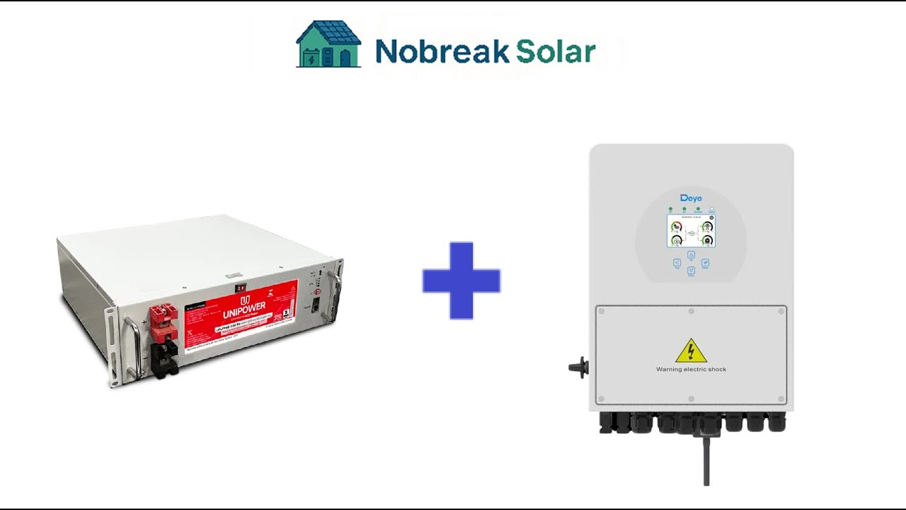 Instalação da bateria da Unipower no híbrido da Deye