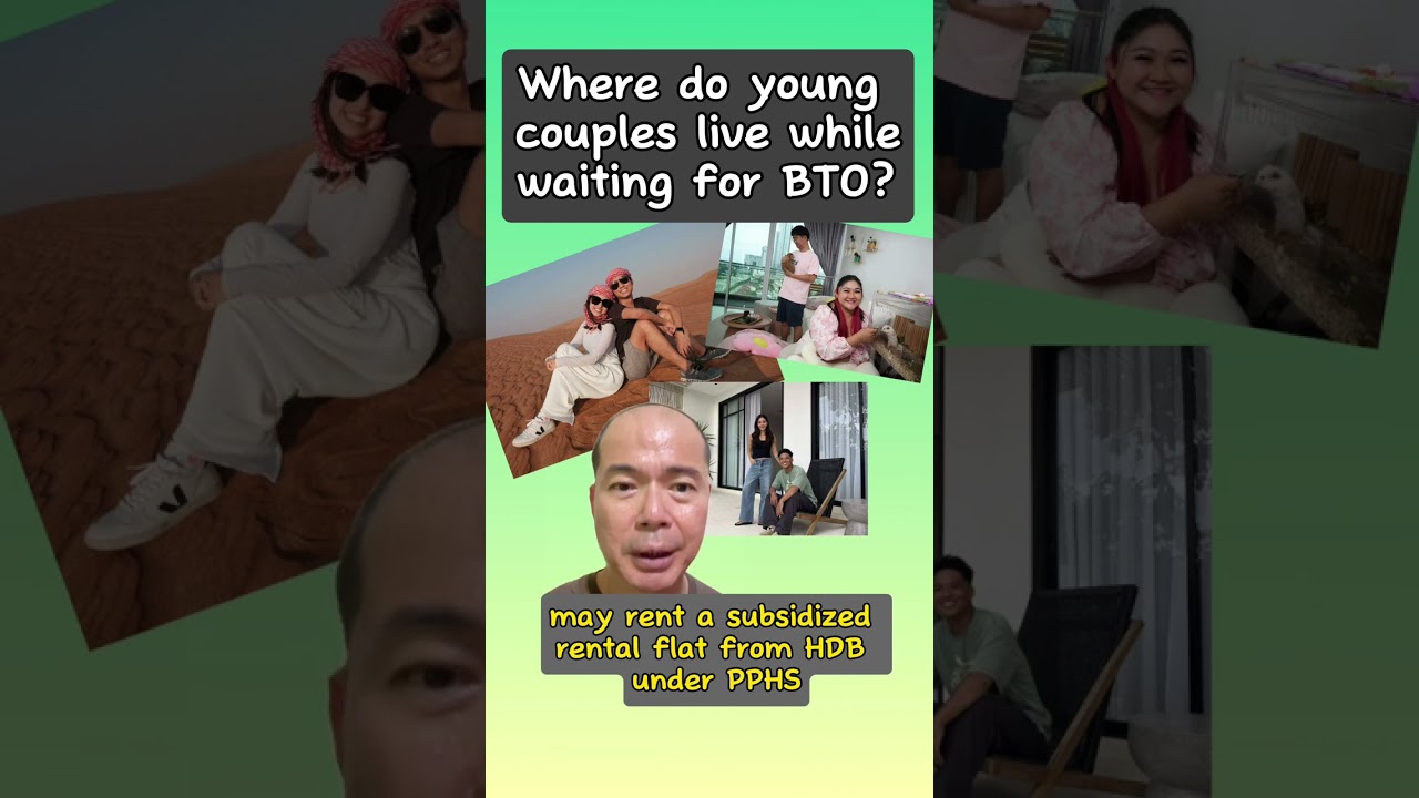 Where do young couples live while waiting for their BTO flats?