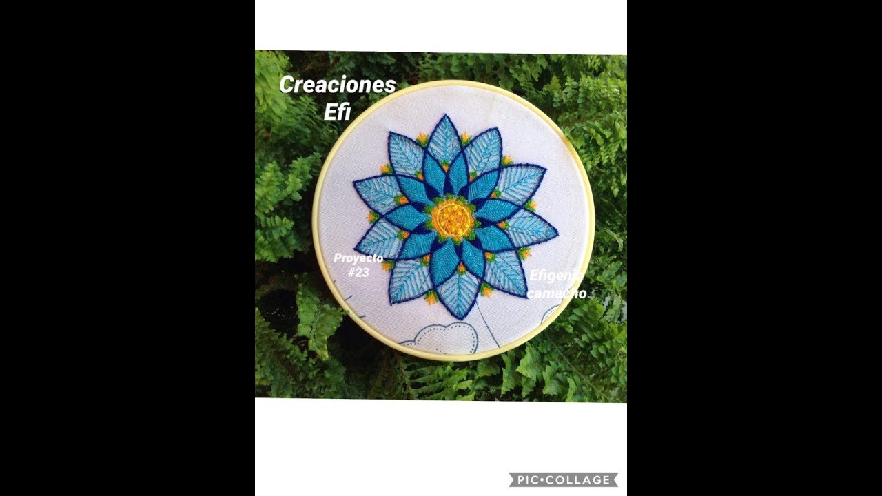Mandala Bordada a mano , Creaciones Effi