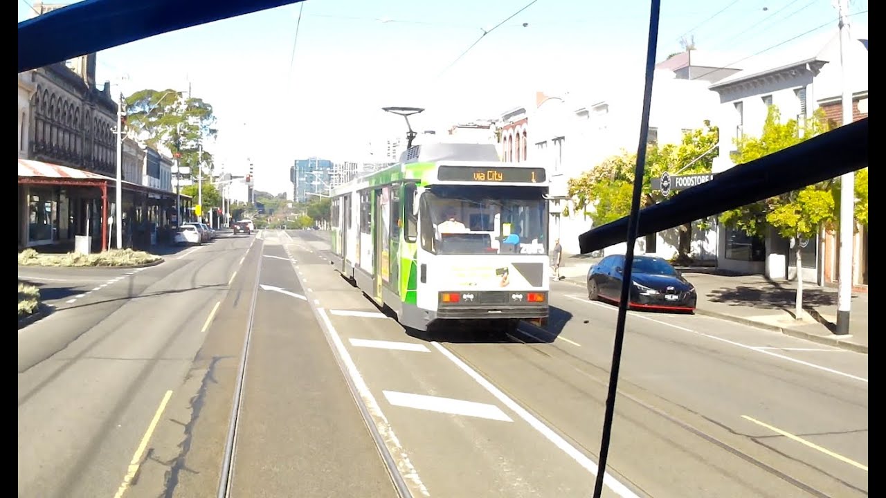 Driver's View Tram 1 South Melbourne Beach to Arts Precinct