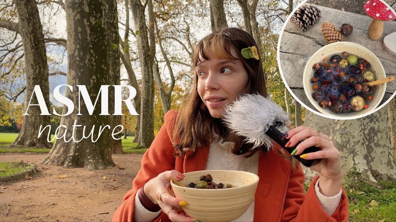 ASMR relaxation dans la nature, au parc de la tête d'or🌲🐿️