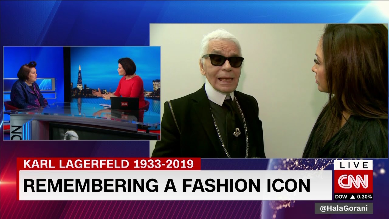 CNN KARL LAGERFELD TRIBUTE Suzy Menkes Vogue 19/2/19