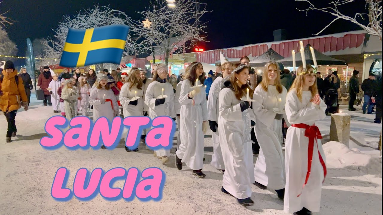 Santa Lucia - Swedish holiday of light - Christmas market