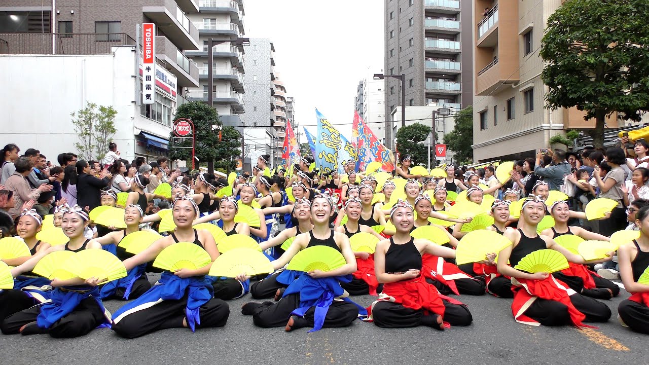 【4K】 市立船橋高校吹奏楽部THEよさこい（第57回 ふなばし市民まつり /本町会場3)