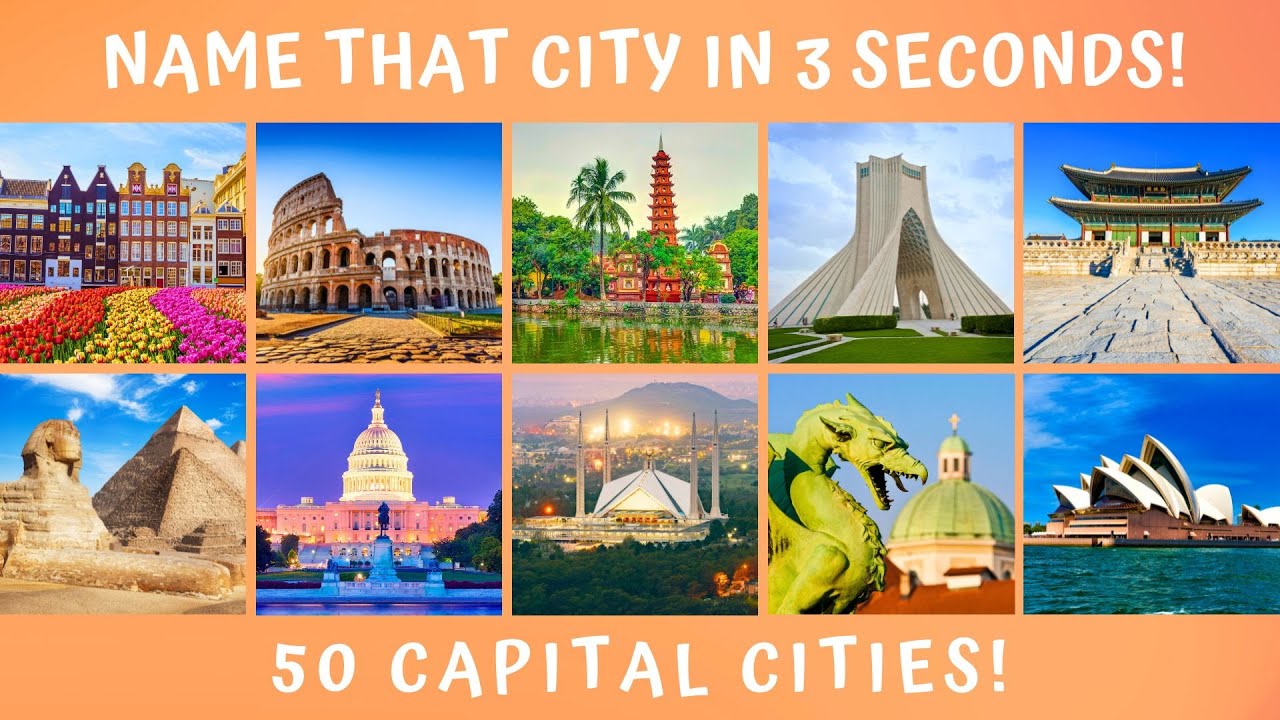 You Have 3 Seconds to Guess the Capital City 🌎 | General Knowledge Quiz