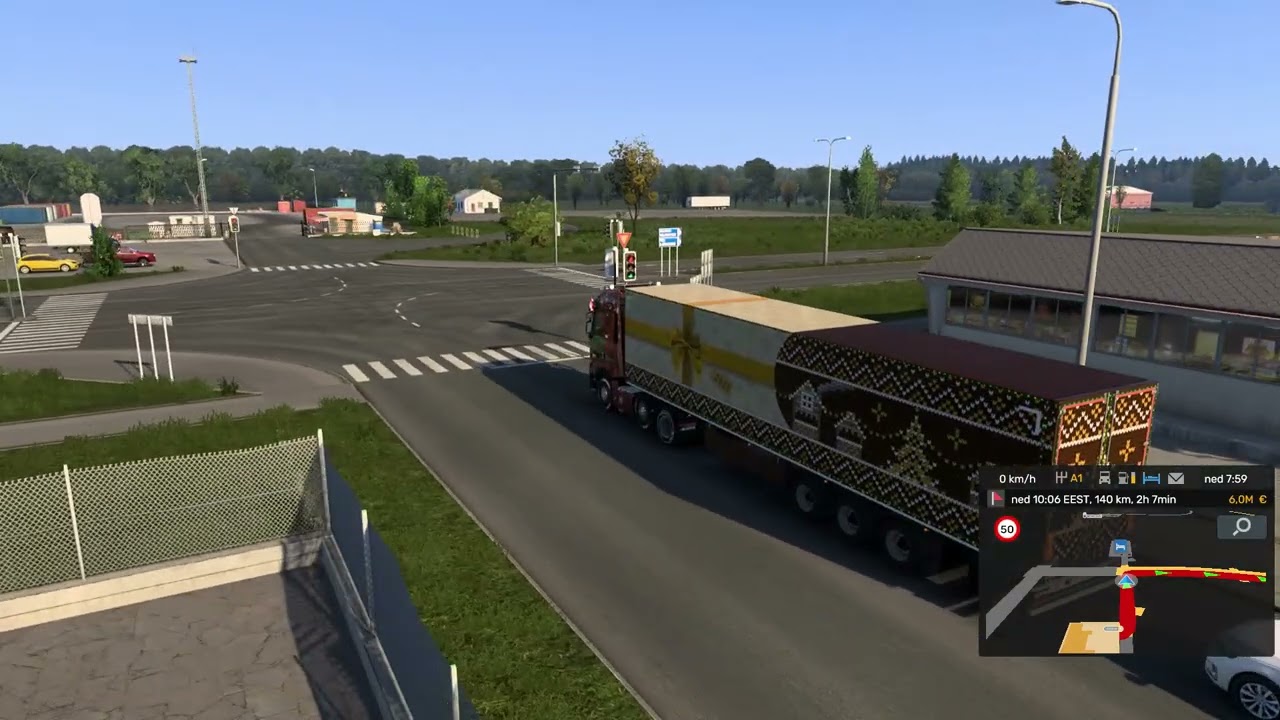ETS2 - from Turku (FI) via Winterland to Rijeka (HR) *Christmas event 2025.*