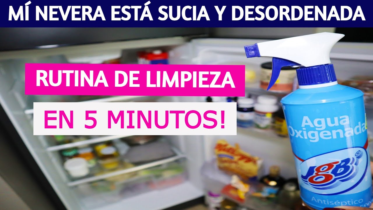 ✅ Cómo limpiar TU REFRIGERADOR por DENTRO  rápido  con un LIMPIADOR  MÁGICO y NATURAL.