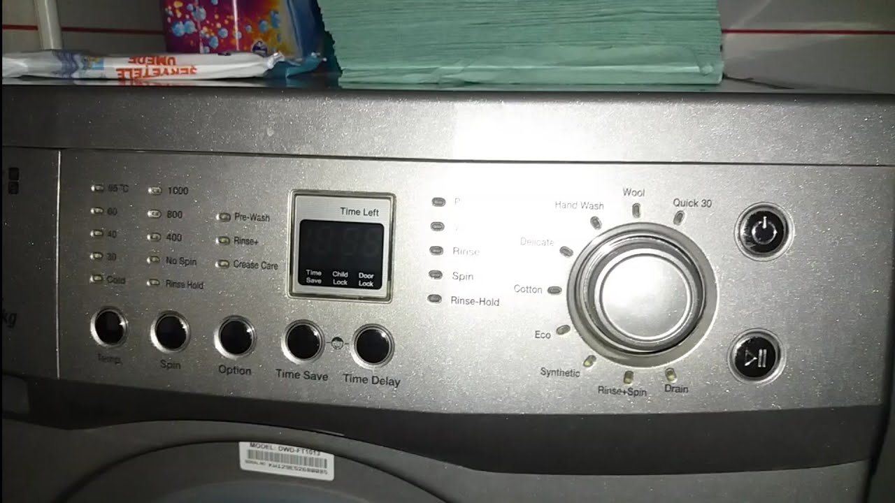 Throwing objects in DAEWOO washing machine with open door