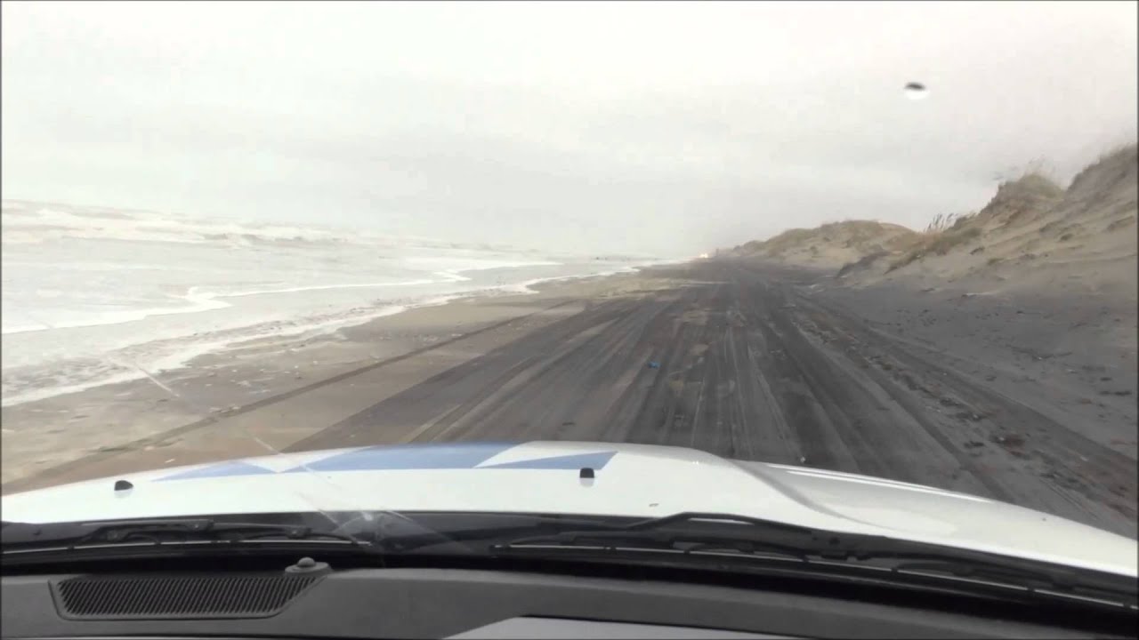 4x4 Beach Driving Conditions 10/2/15 - High Tide Vs. Low Tide