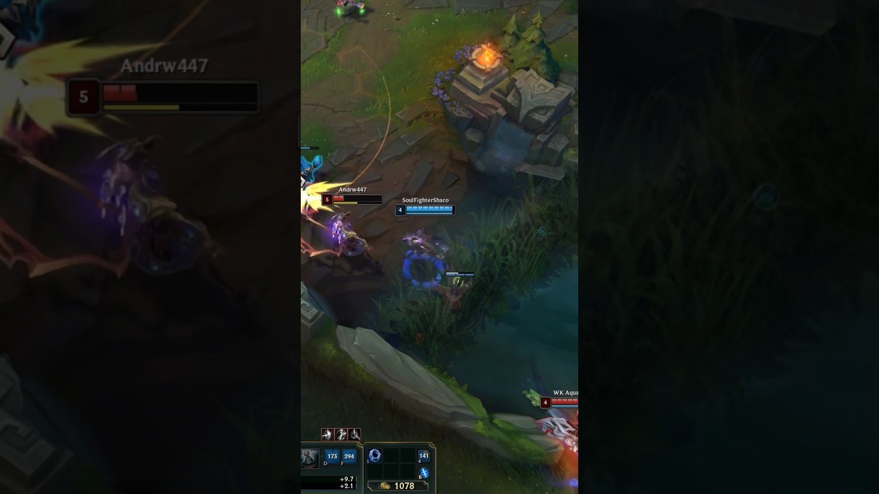 Nocturne vs shaco gank #leagueoflegends